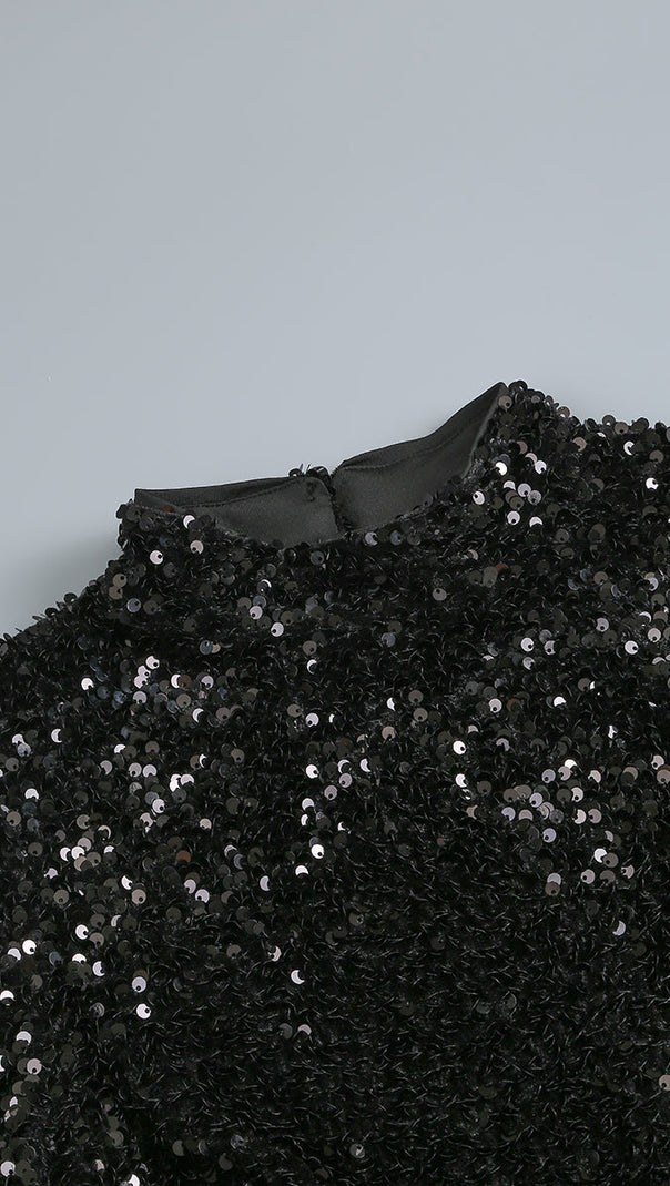 AIIZIE SEQUIN EMBELLISHMENTS SLIT MAXI DRESS - product image