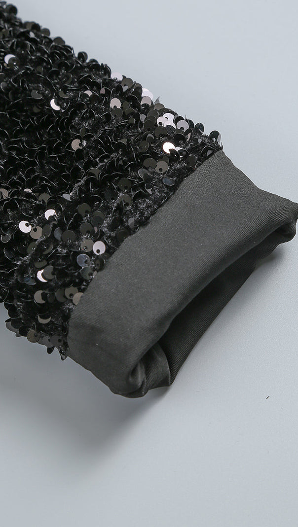 AIIZIE SEQUIN EMBELLISHMENTS SLIT MAXI DRESS - product image