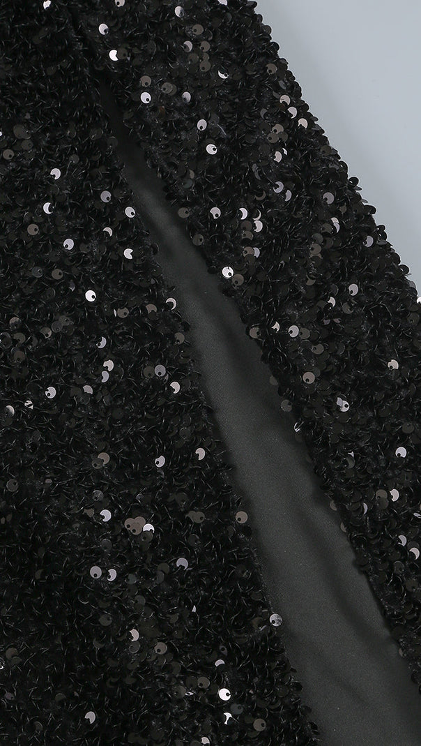 AIIZIE SEQUIN EMBELLISHMENTS SLIT MAXI DRESS - product image