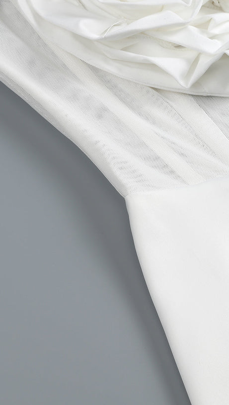 HEART-MOTIF BANDEAU MINI DRESS