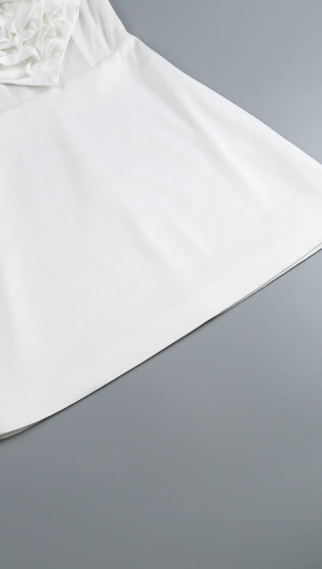 HEART-MOTIF BANDEAU MINI DRESS