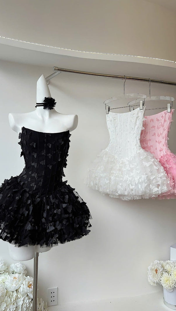AIIZIE ADARA BUTTERFLY CORSET MINI DRESS - product image