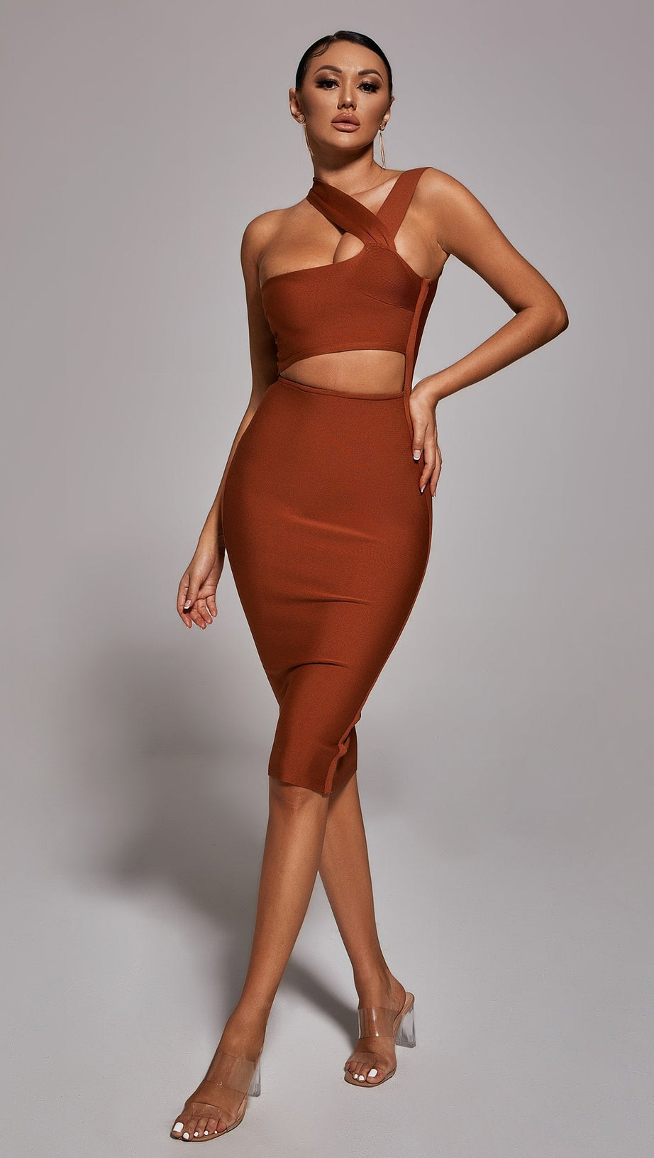 BANDAGE-KLEID - SCHWARZ