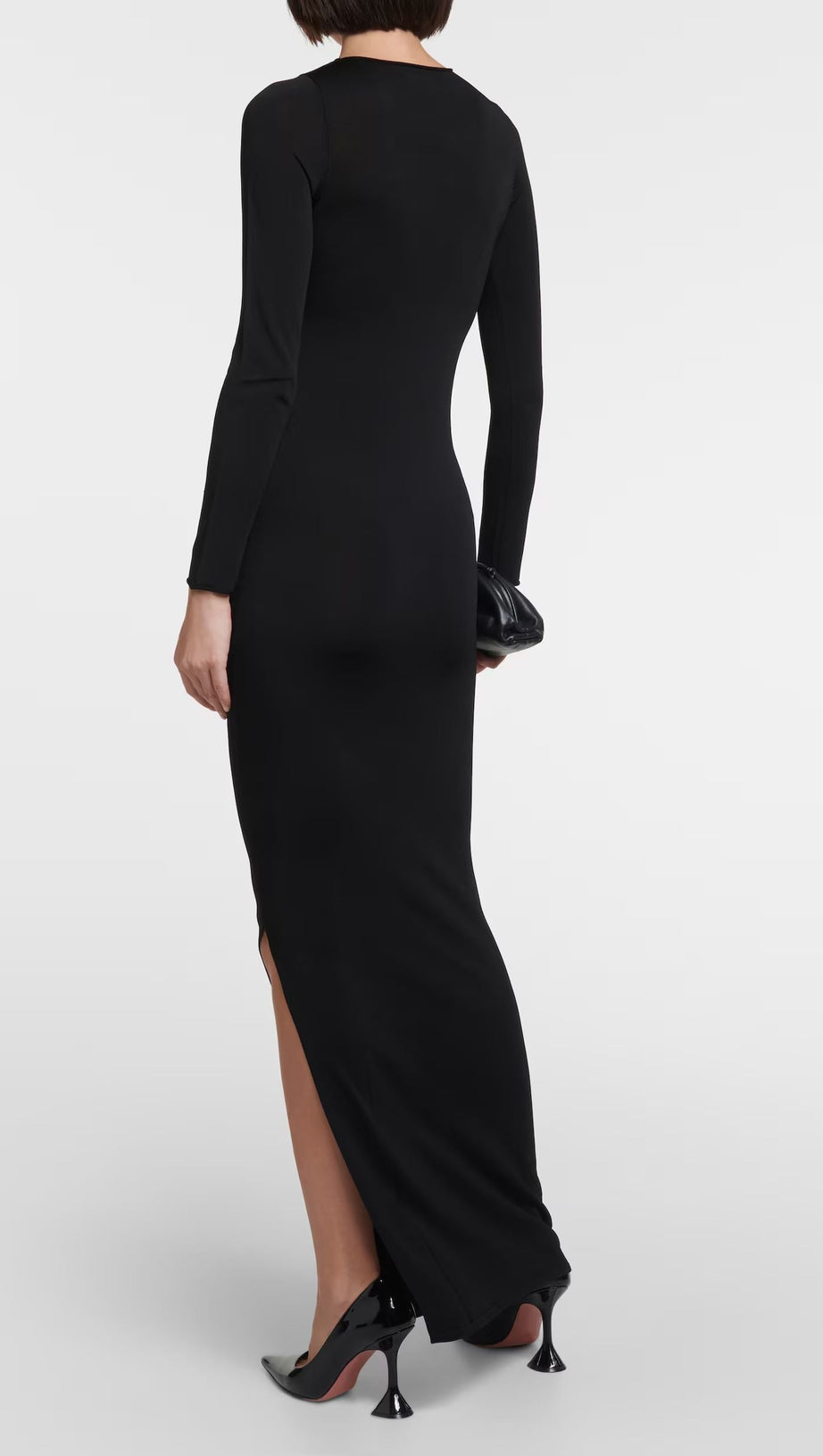 ABITO LUNGO CON TAGLIO A FARFALLA