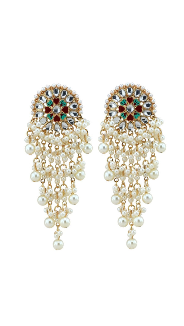 AIIZIE PEARL FRINGE EARRINGS - product image