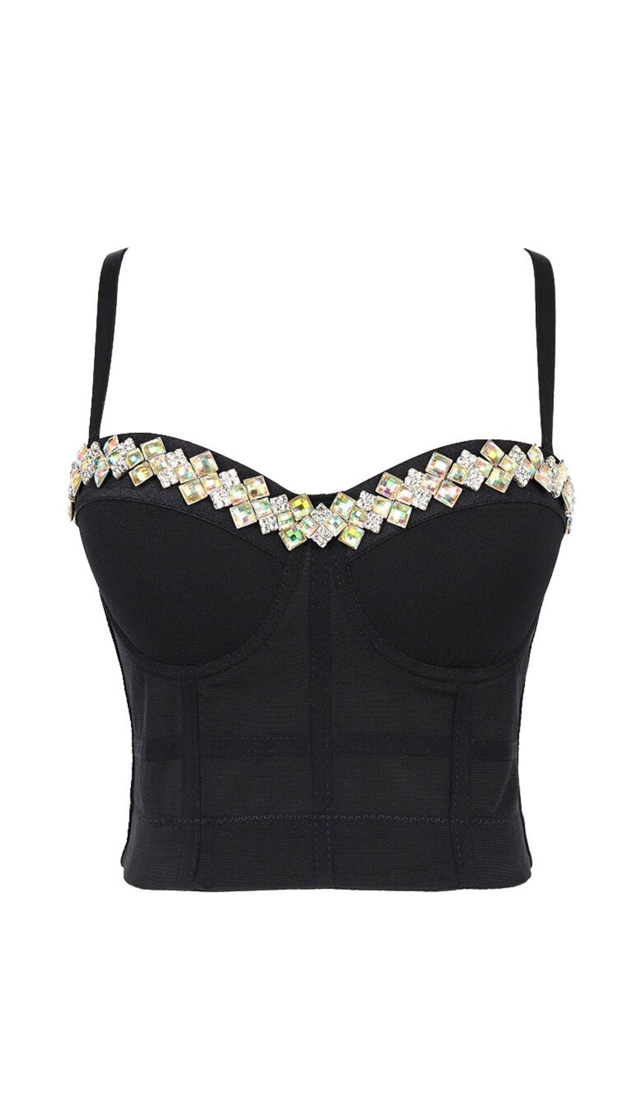 BLACK CRYSTAL CORSET