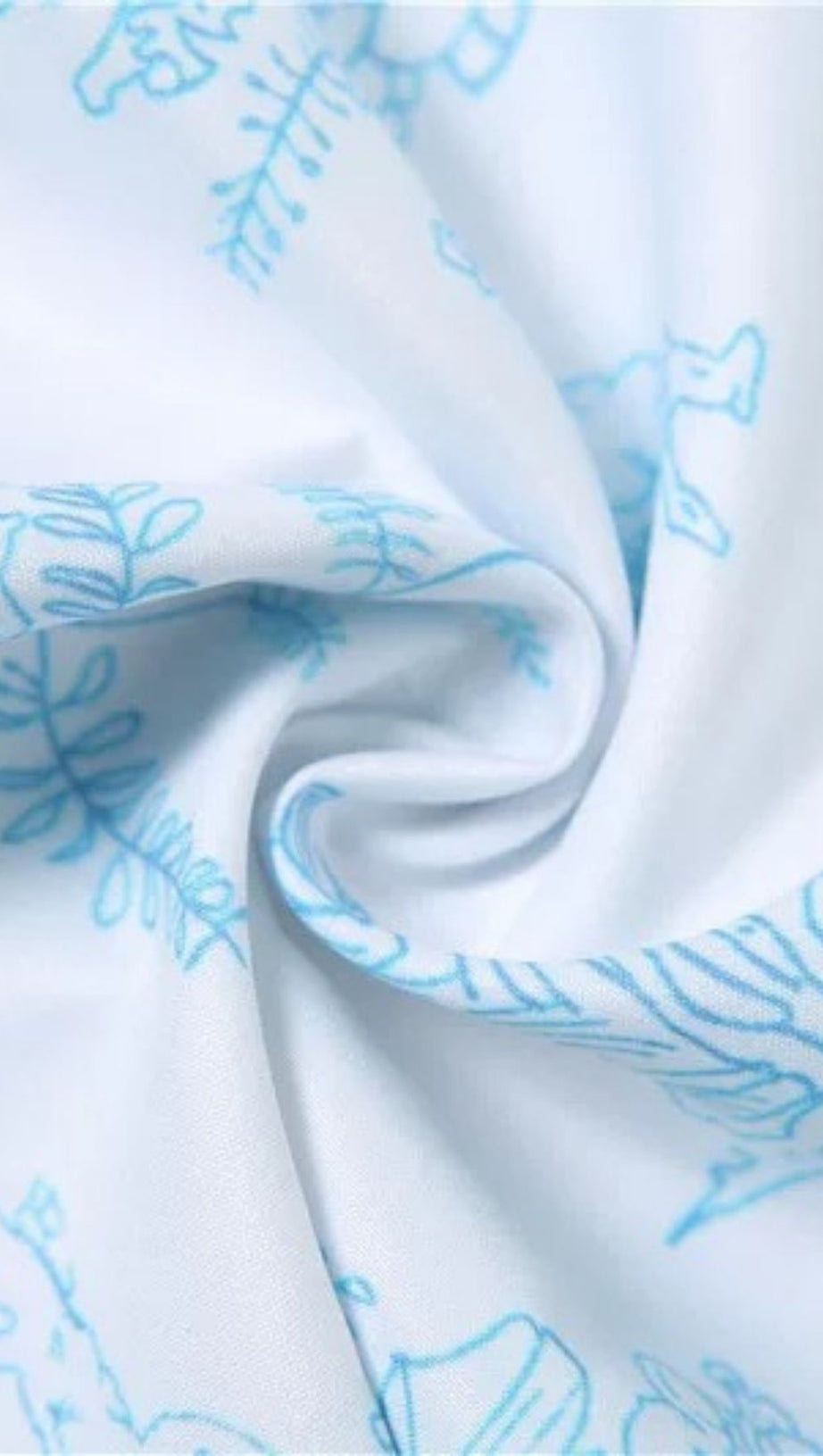 BLUE FLARED SLEEVE PRINT MINI DRESS