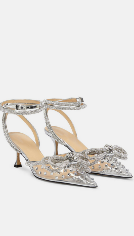 BERNICE BOW EMBELLISHED PUMPS