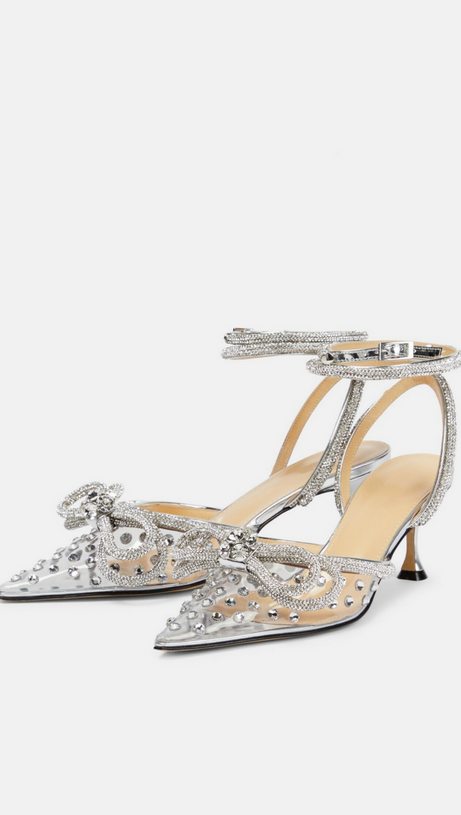 BERNICE BOW EMBELLISHED PUMPS