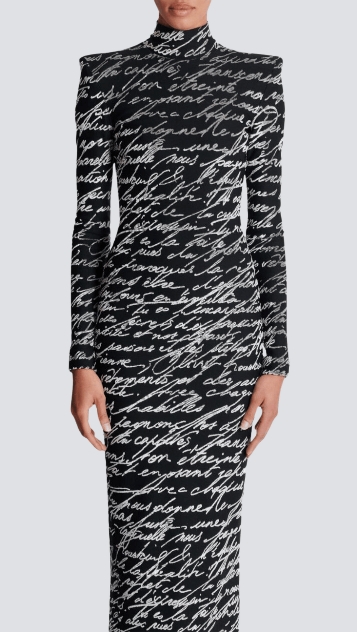 AIIZIE BEXLEY PRINT VELVET LONG SLEEVE MAXI DRESS - product image