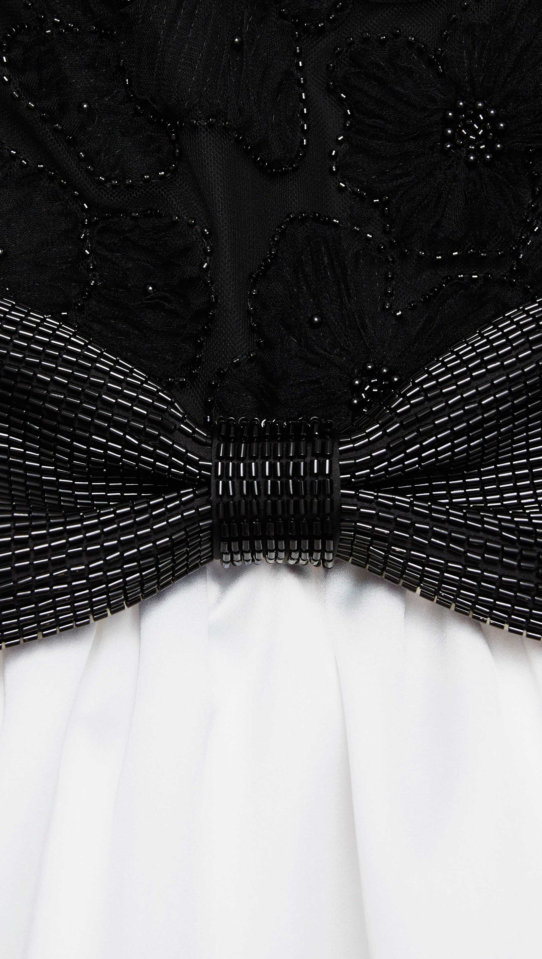 AIIZIE BLACK AND WHITE TULLE MINI DRESS - product image