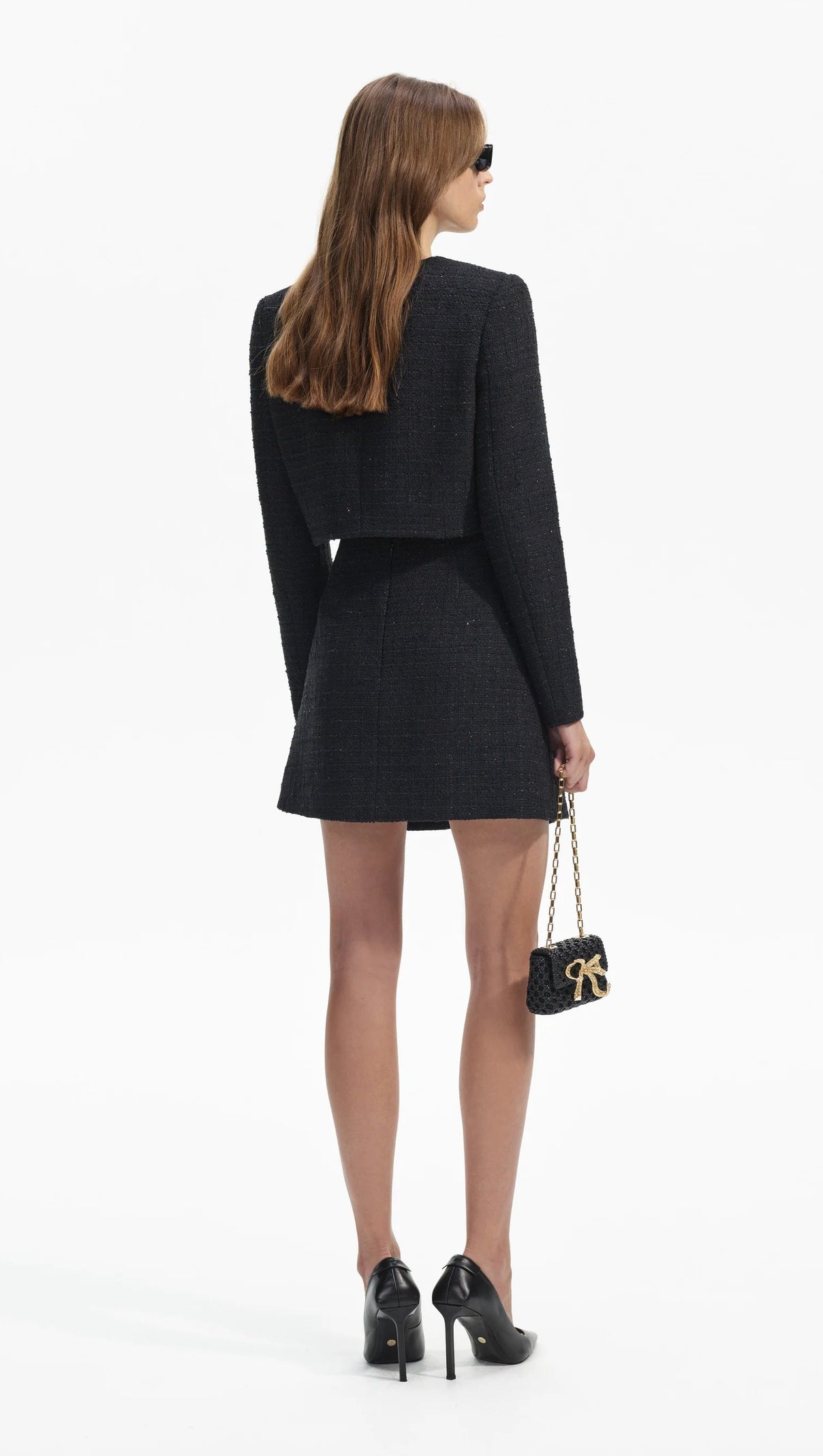 AIIZIE BLACK BOUCLE JACKET - product image