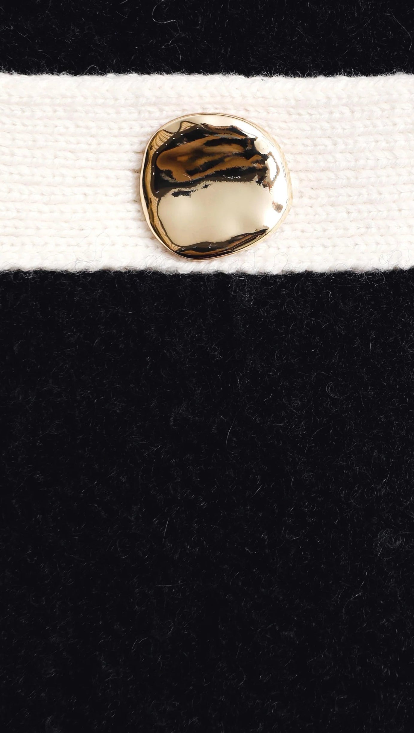 Schwarzer Strickrock aus Kaschmirmischung