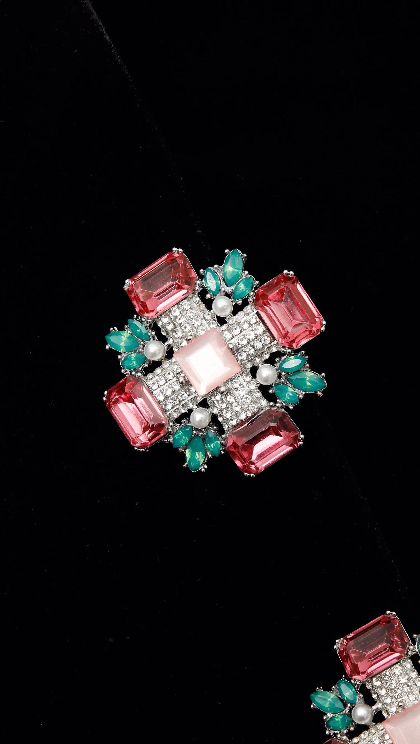 BLACK VELVET V-NECK MINI DRESS