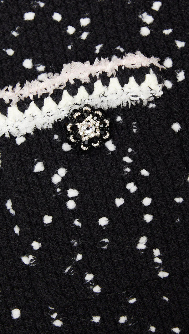 AIIZIE BLACK & WHITE KNIT SKIRT - product image