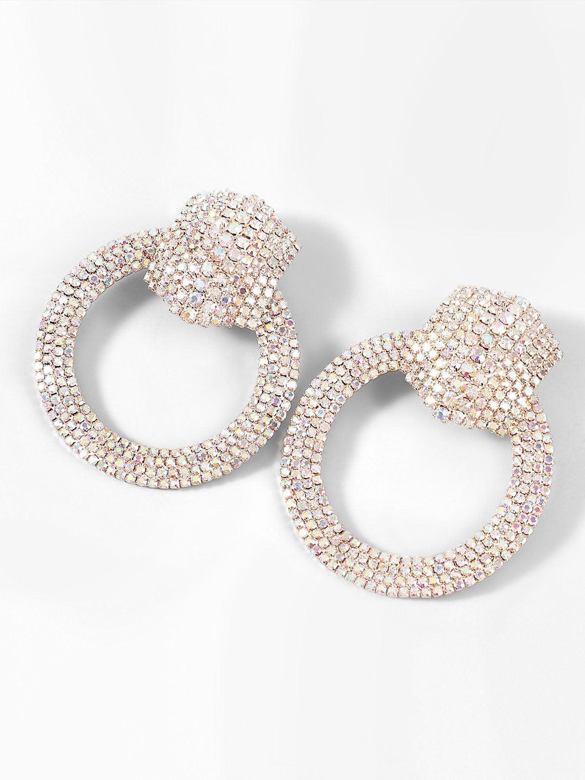 BLAIR DIAMANTE CIRCLE EARRINGS