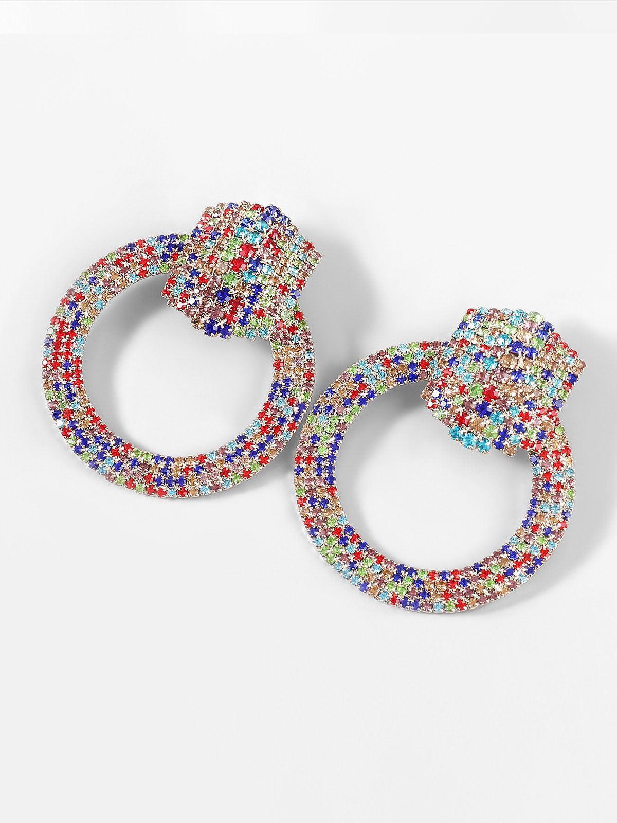 BLAIR DIAMANTE CIRCLE EARRINGS