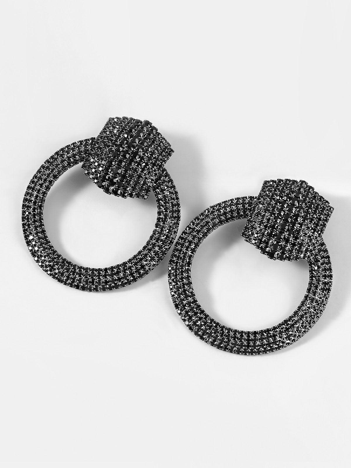 BLAIR DIAMANTE CIRCLE EARRINGS