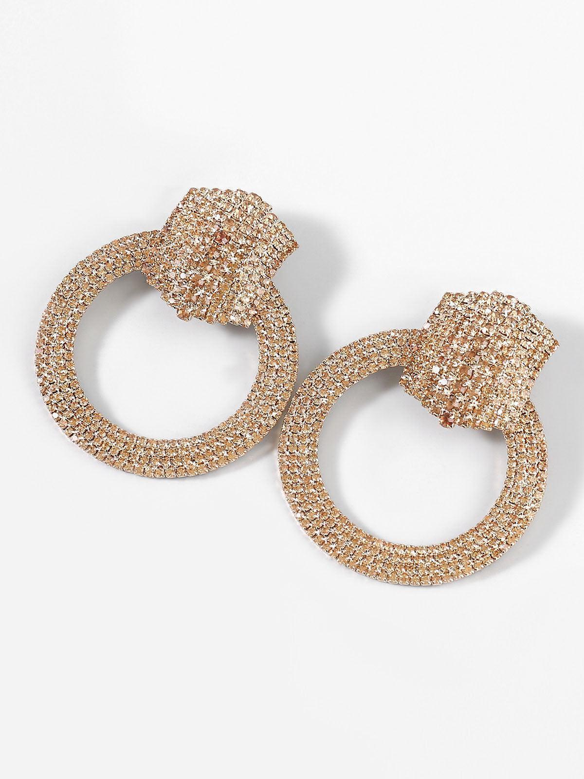 BLAIR DIAMANTE CIRCLE EARRINGS