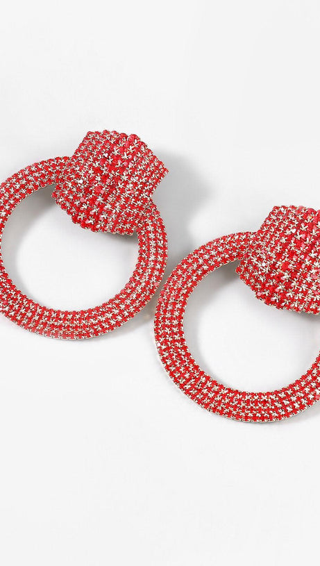 BLAIR DIAMANTE CIRCLE EARRINGS