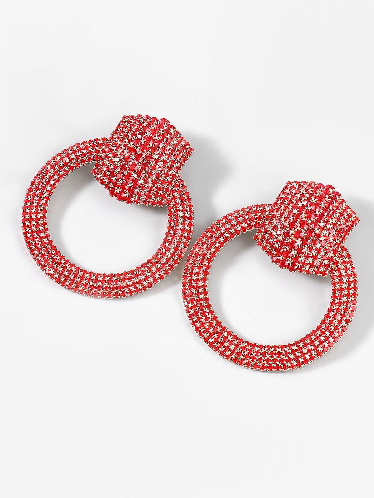 BLAIR DIAMANTE CIRCLE EARRINGS