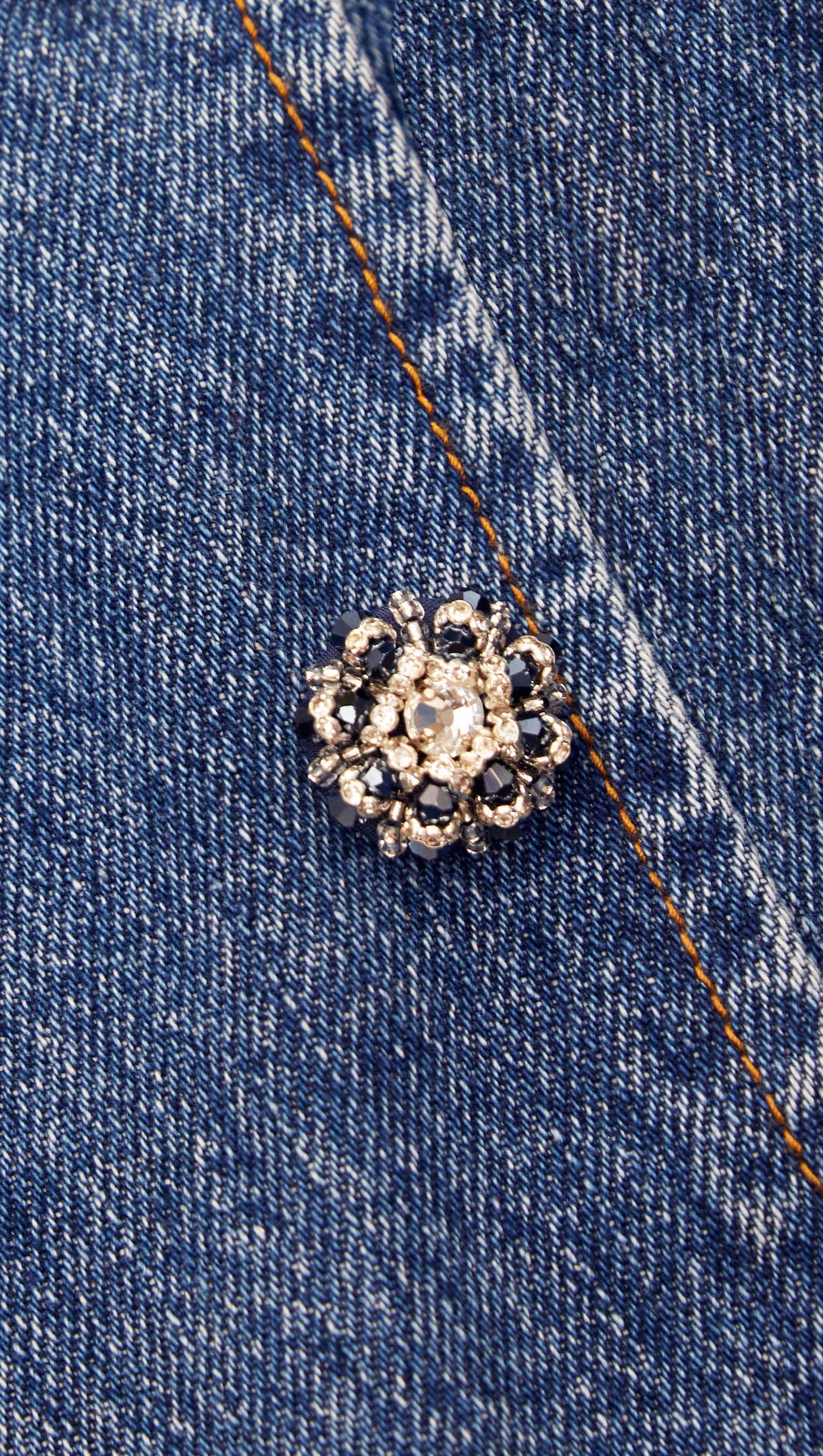 BLUE DENIM CUT-OUT MINI DRESS