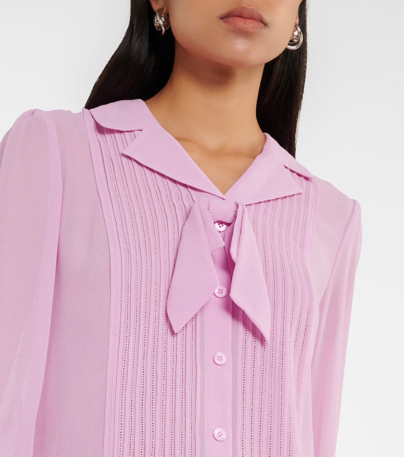 PINK CHIFFON BLOUSE