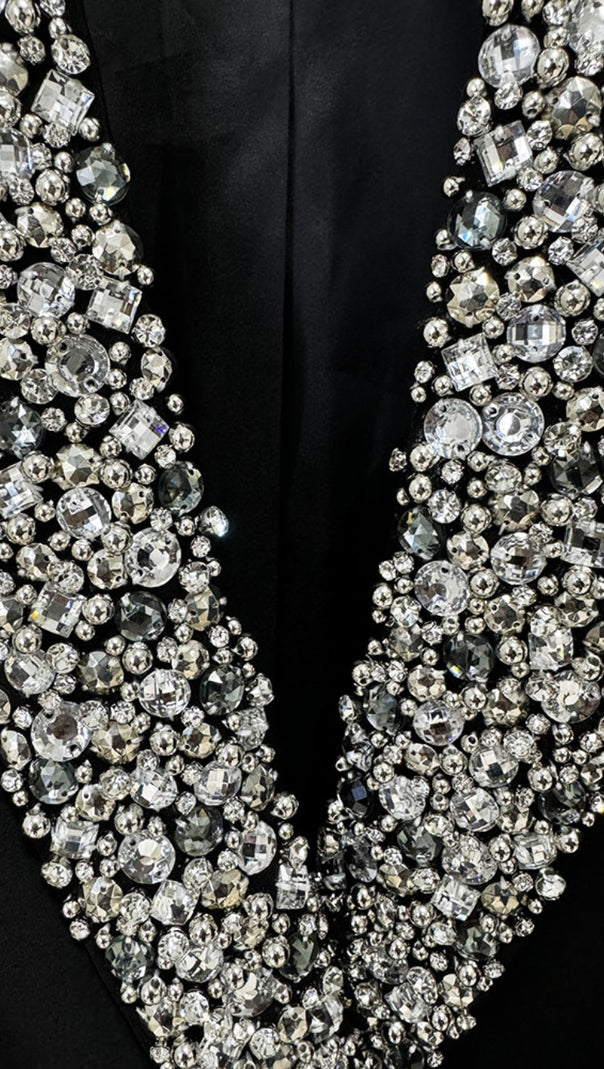 AIIZIE BROOKLYN DIAMANTE EMBELLISHED BLAZER DRESS - product image