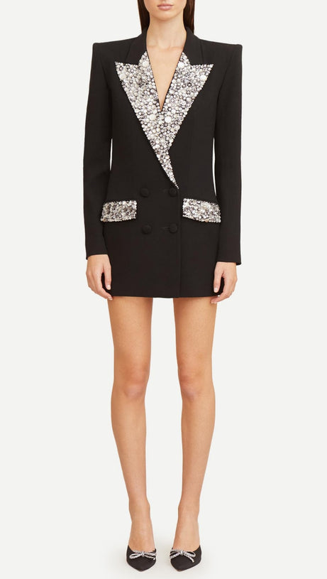 Brooklyn Blazerkleid mit Strassverzierung