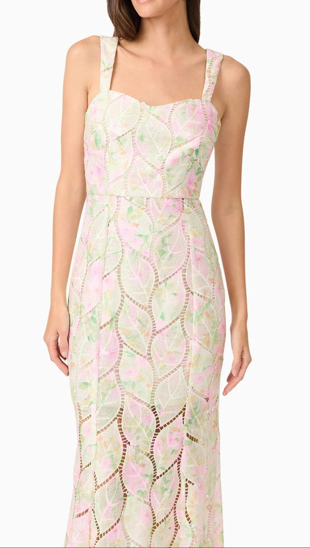 AIIZIE KAREN FLORAL MAXI DRESS IN MULTICOLOR - product image