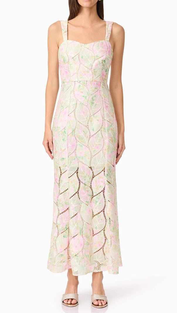 AIIZIE KAREN FLORAL MAXI DRESS IN MULTICOLOR - product image