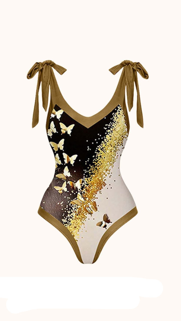 AIIZIE BEIGE BUFFY SWIMWEAR - product image