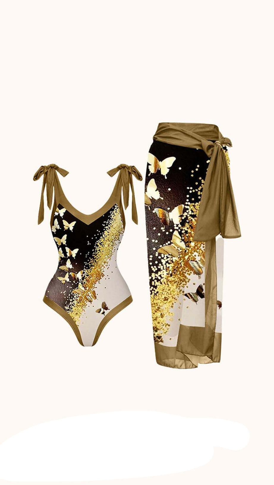 BEIGE BUFFY SWIMWEAR