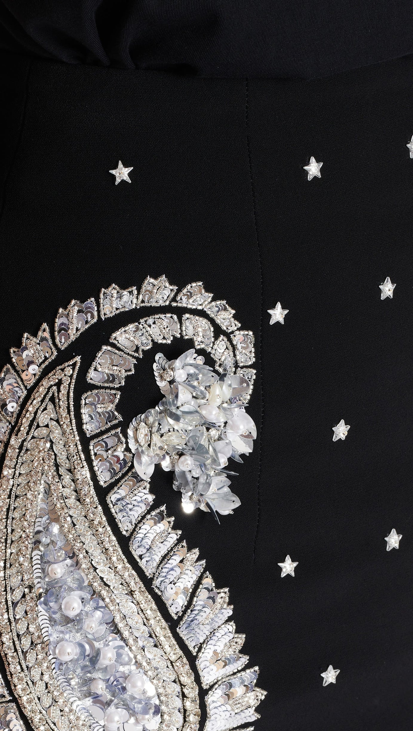 STARS EMBROIDERED BAROQUE MINI DRESS SET