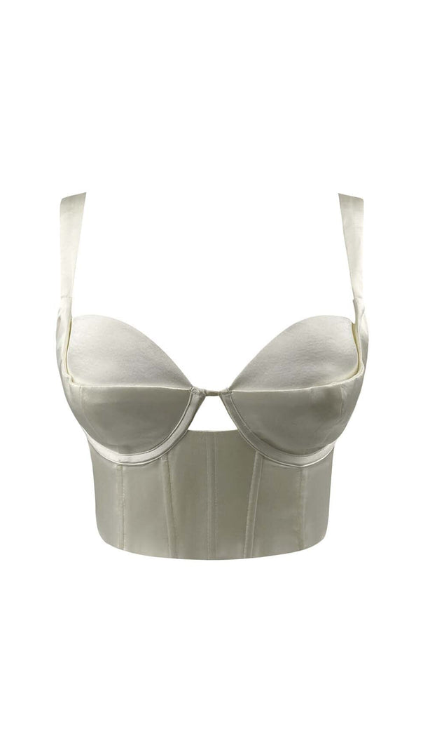 TOP CORTO SENZA SCHIENA CON CORSETTO