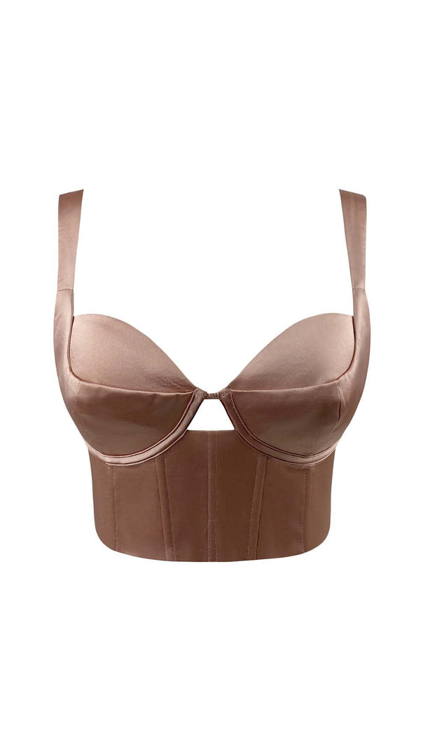 TOP CORTO SENZA SCHIENA CON CORSETTO