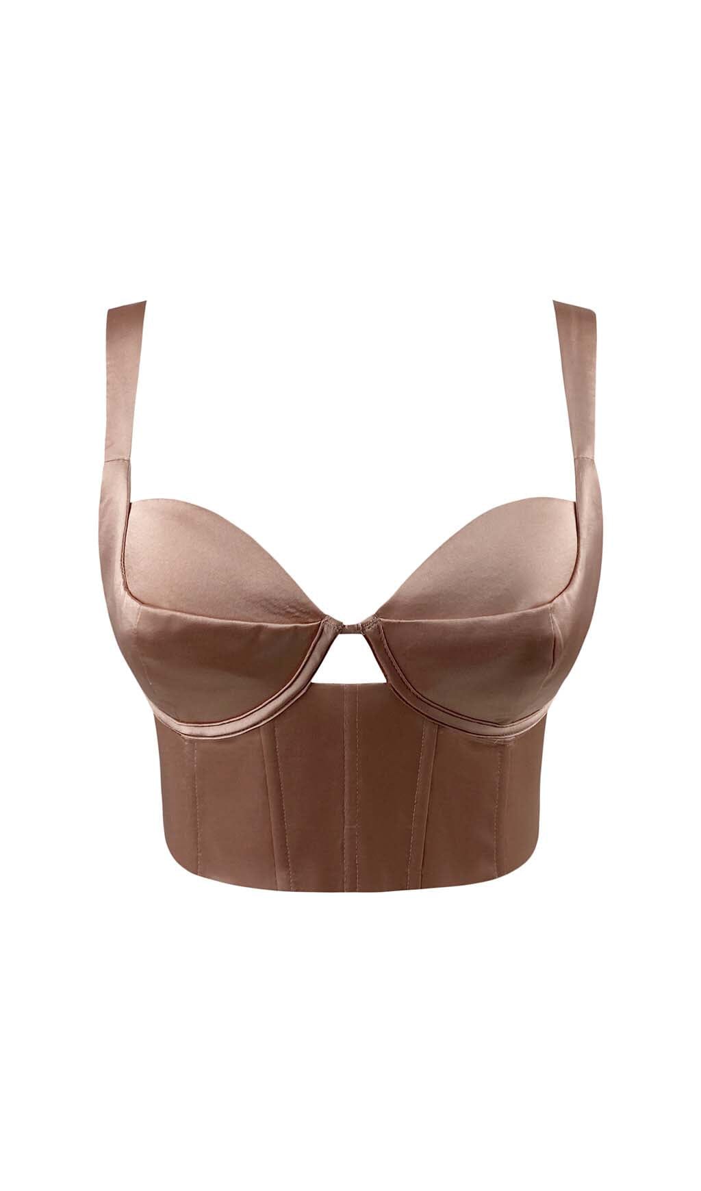 KORSETT-RÜCKENFREIES, KURZES TOP