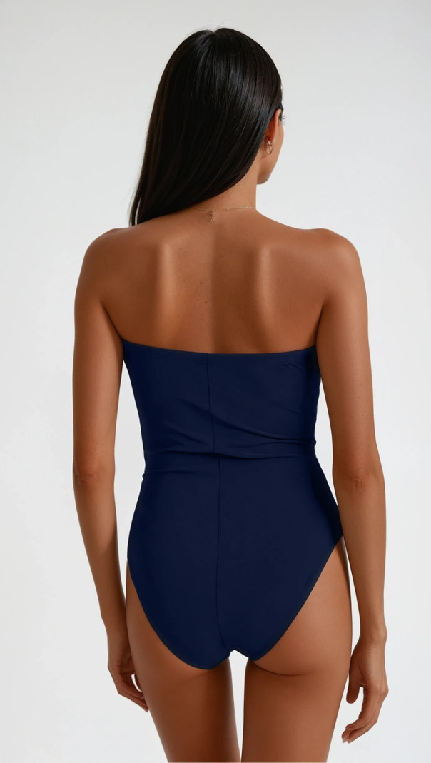 AIIZIE MARGUERITE FLOWER BODYCON SWIMSUIT - product image