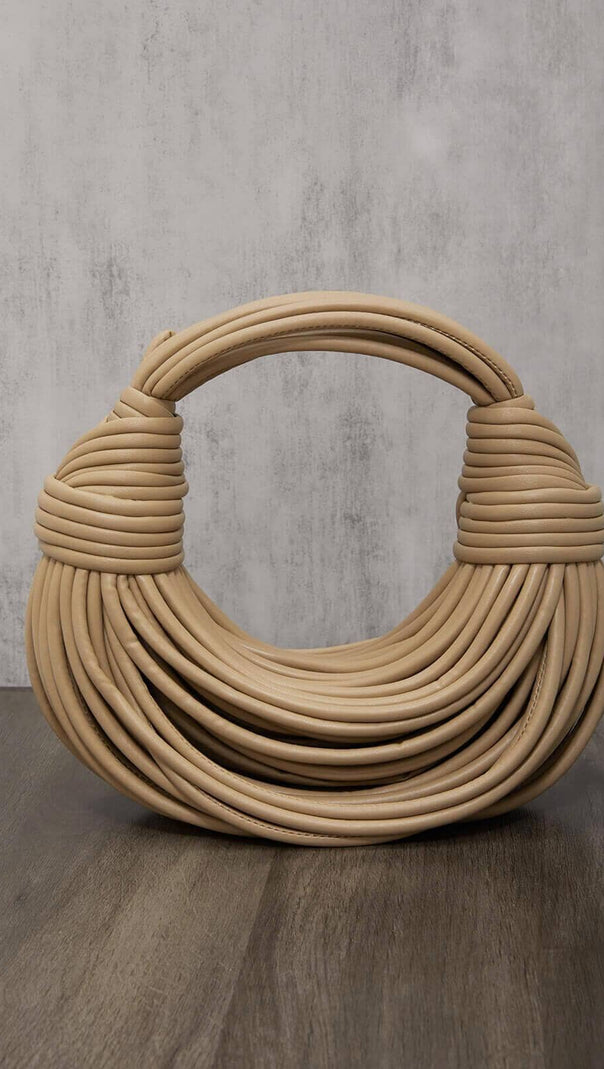 AIIZIE DOUBLE KNOT TOTE BAG IN APRICOT - product image