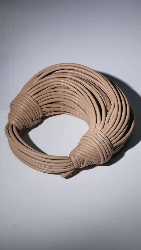 DOUBLE KNOT TOTE BAG IN APRICOT