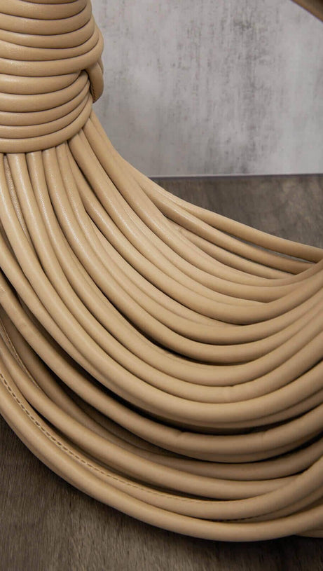 DOUBLE KNOT TOTE BAG IN APRICOT