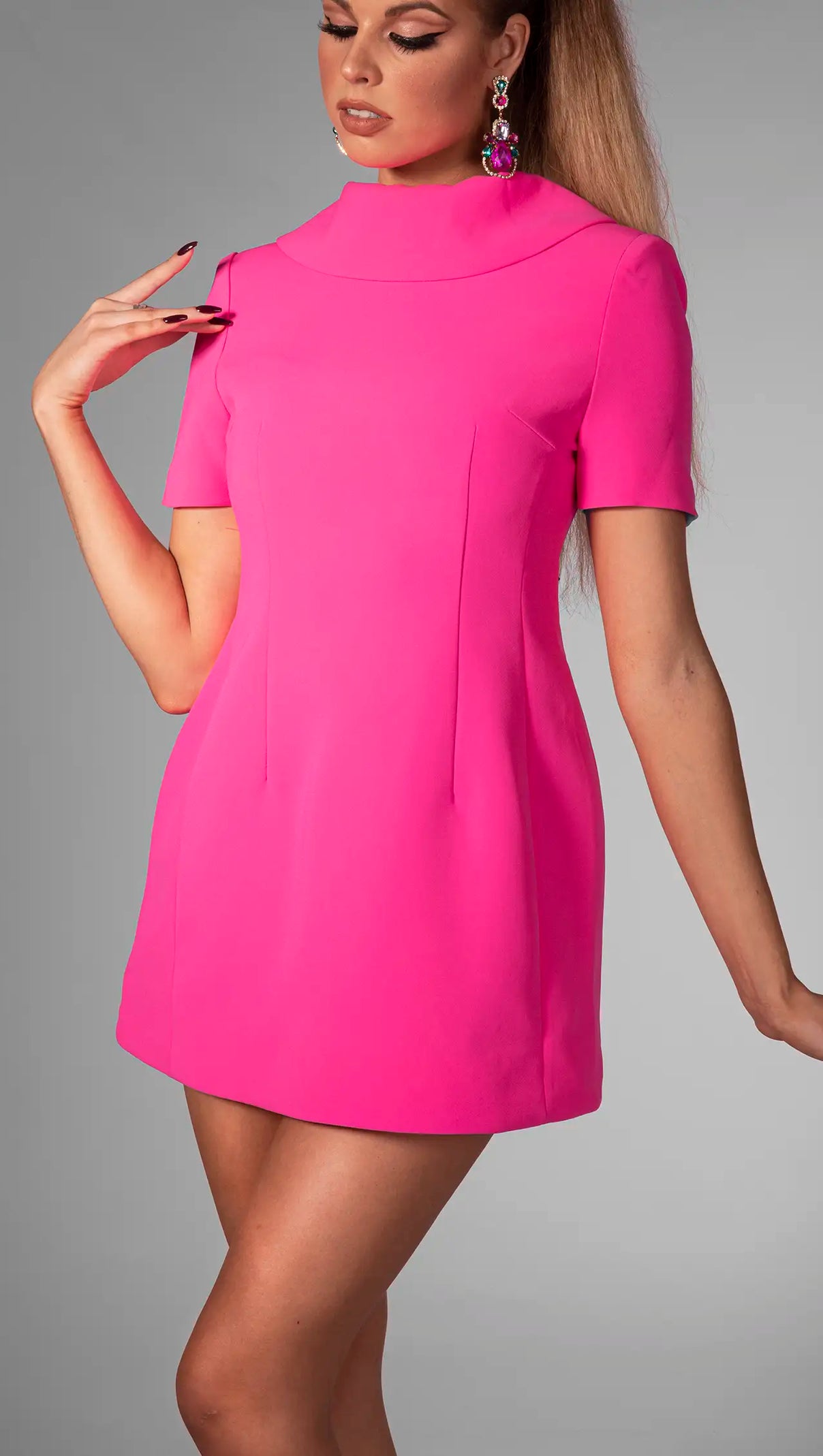 AIIZIE ANNALENA CINCH WAIST BOW DRESS - product image