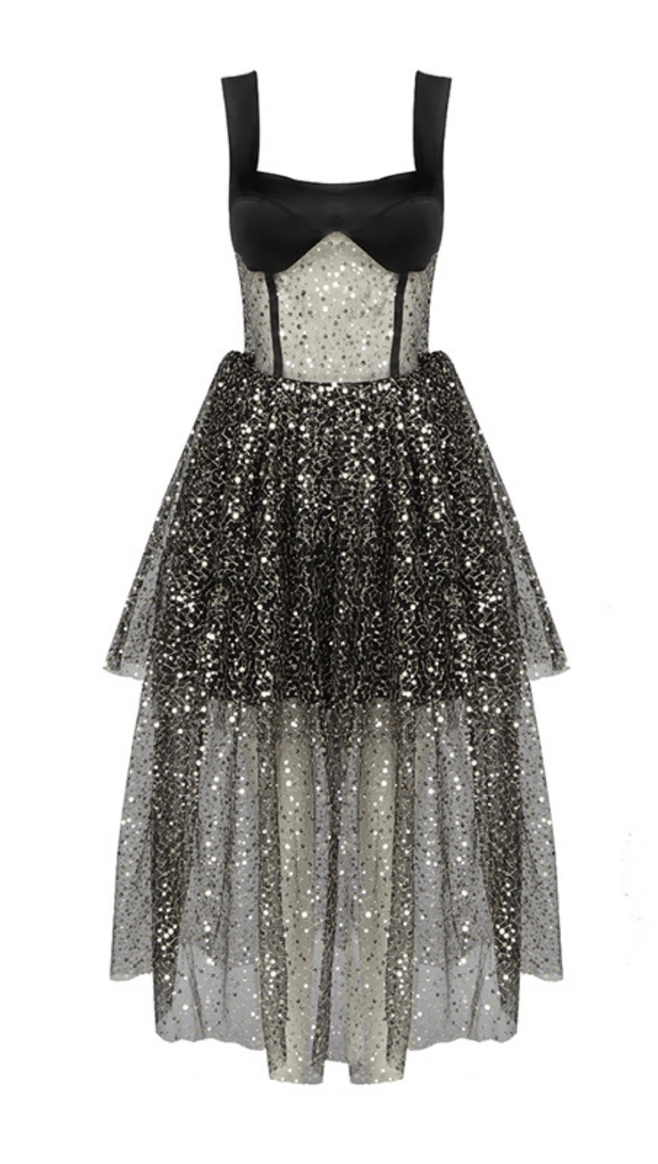 CHAOTIC BEAD FLORAL DRESS