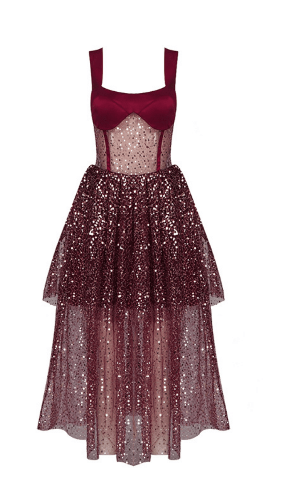 CHAOTIC BEAD FLORAL DRESS