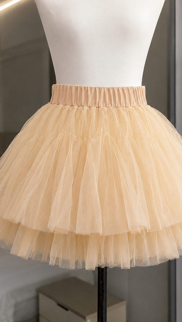 Halter Lace Corset & Puffy Tulle Skirt Two-Piece Set