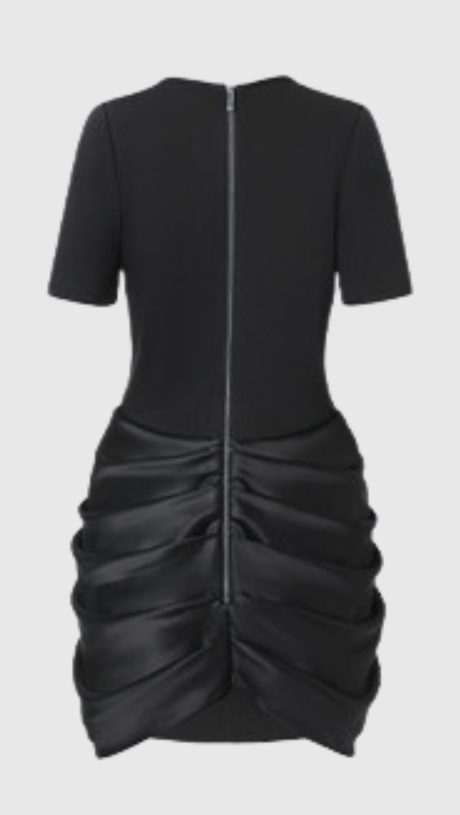 Chatria Metal Draped Mini Dress - Black