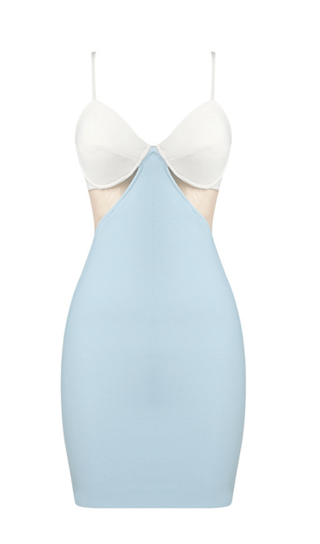 Kleid mit Farbblockdesign.