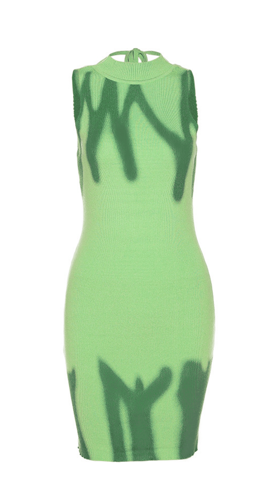 Strickkleid mit Farbblock-Grundlage.