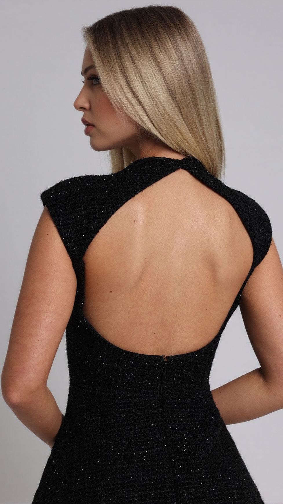 AIIZIE BLAKE MINI DRESS - BLACK - product image