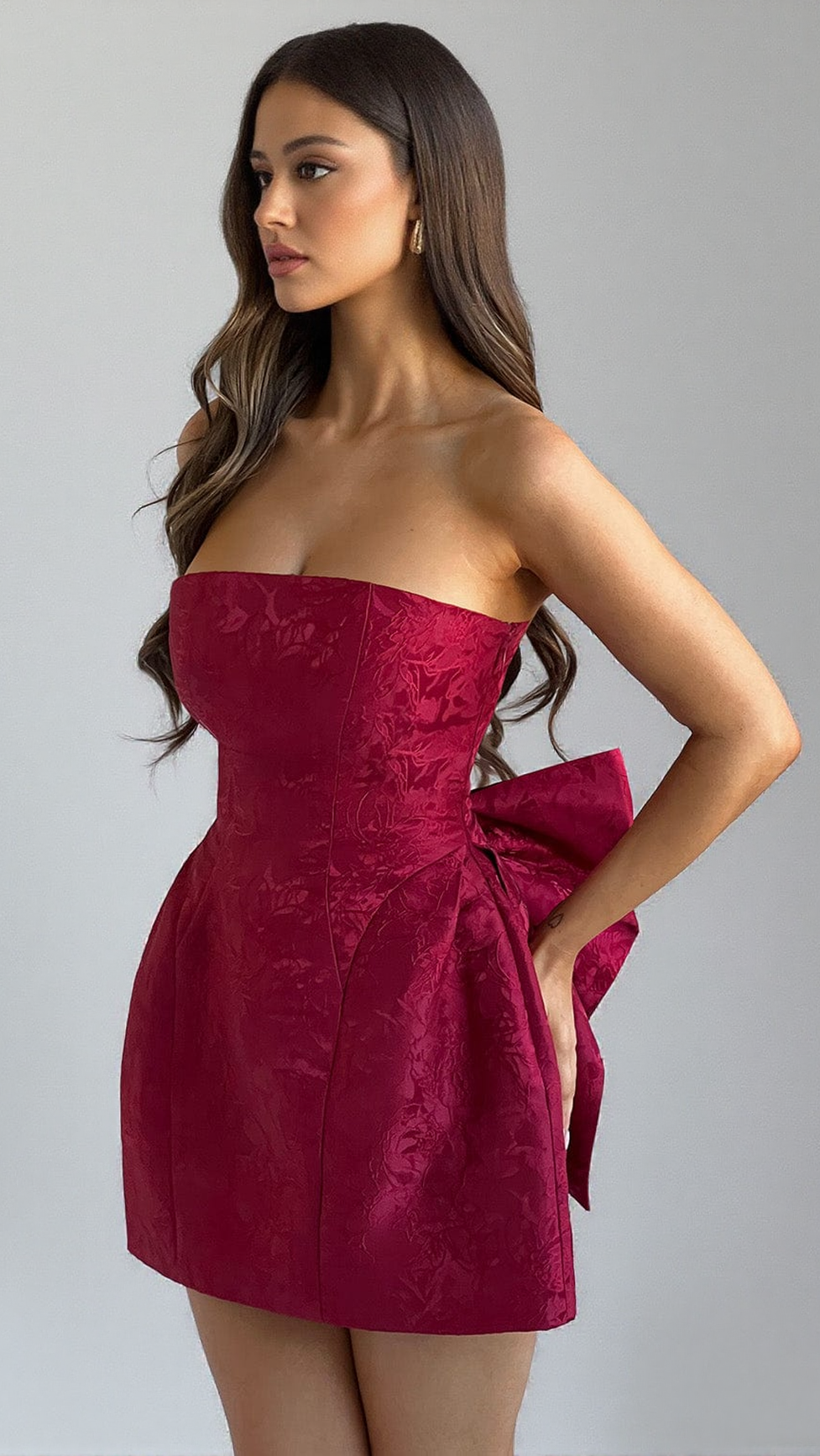 AIIZIE ELENORA MINI DRESS - RED - product image
